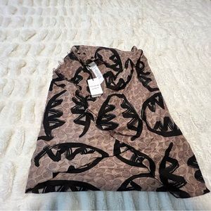 Coach Signature Scarf With Rexy By Guang Yu - NEW!!!